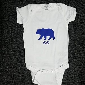 18M Blueberry baby onsie with vinyl